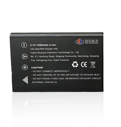 Batteriji tal-litju rikarikabbli li jistgħu jitneħħew apposta għall-kameras, customizable minn 200mAh sa 1200mAh